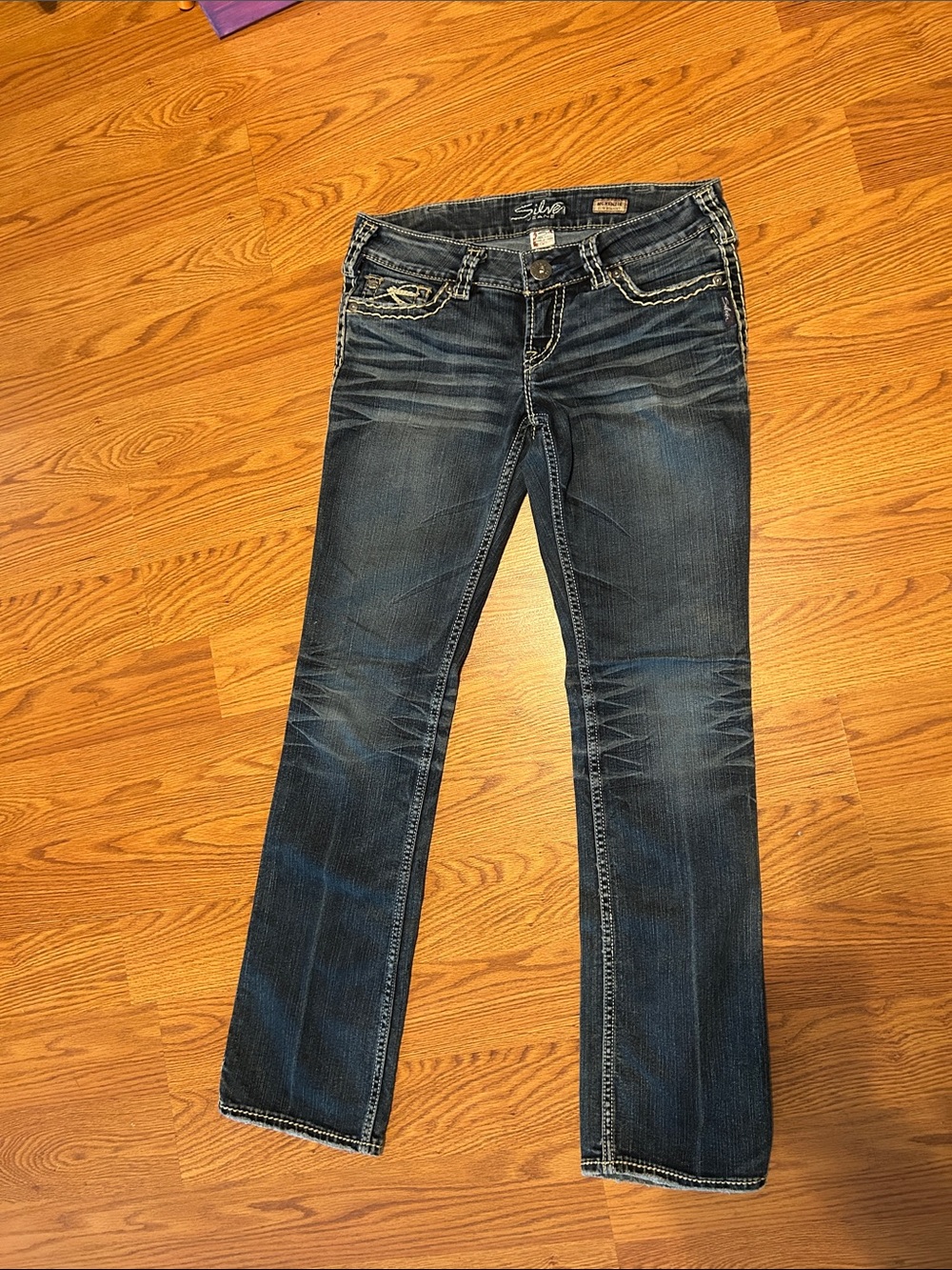 Silver Jeans Indigo Blue Straight Leg Women's Jeans